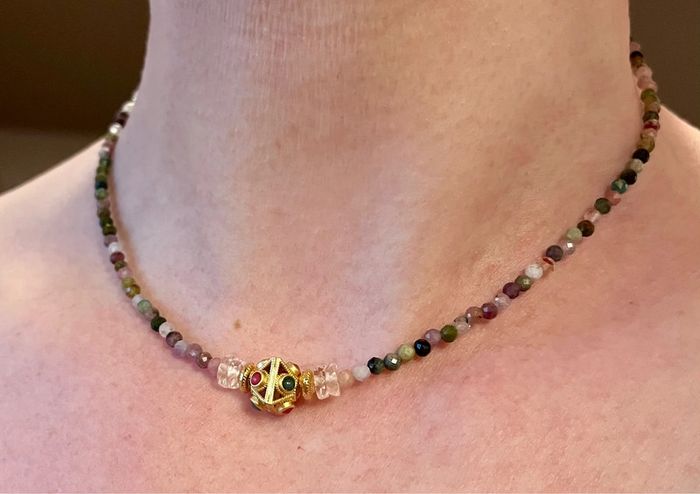 Collier Tourmalines et Talisman Indien - photo numéro 7
