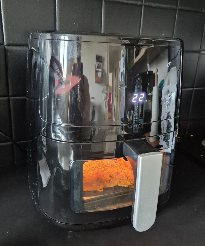 Air fryer 5litres Neuf Avec tiroir transparent neuf emballé - photo numéro 5