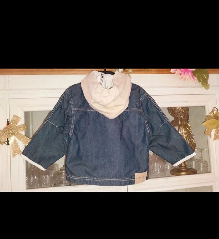 Veste / trench / blouson en jean Neuf by Burberry mixte 12 mois - photo numéro 5