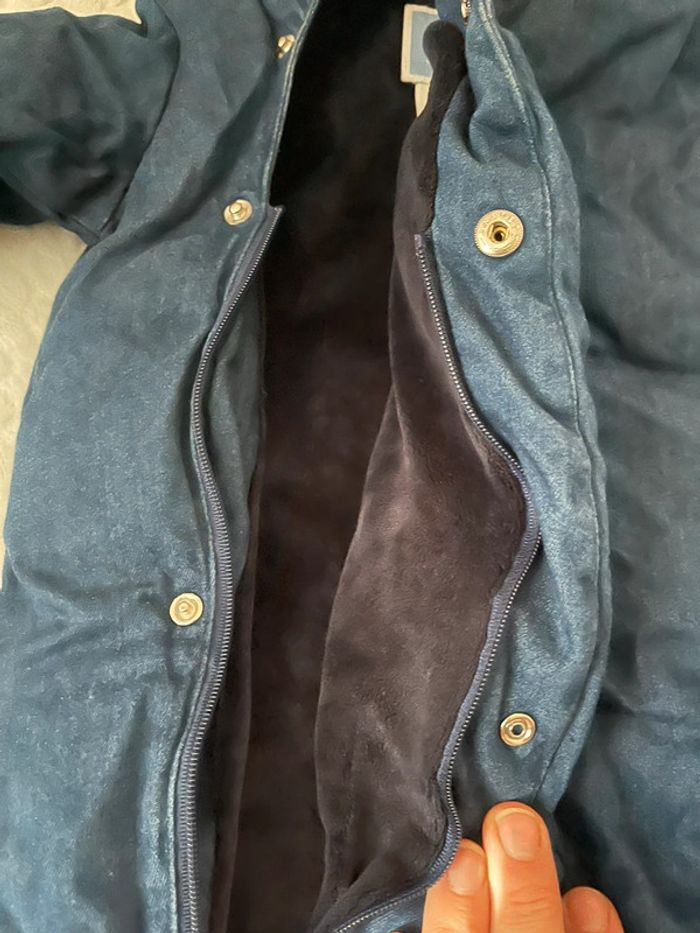 Combi-pilote combinaison hiver bébé doublée velours 6mois 67cm - photo numéro 2