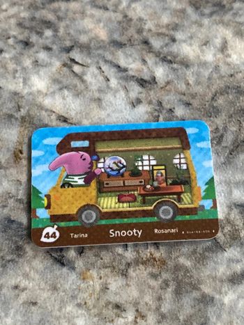 mini carte amiibo snooty