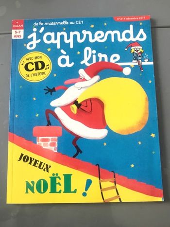 Livre j’apprends à lire avec CD Joyeux Noël
