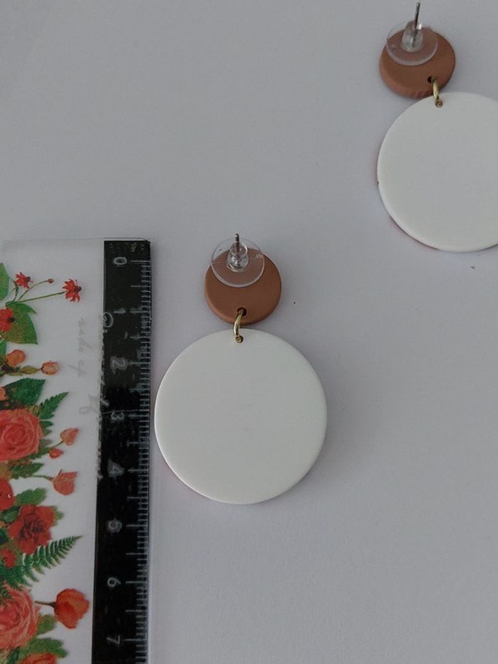 Boucles d'oreilles bohème - motif fleurs d'automne - tendance 🍂 - photo numéro 4