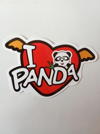 Sticker I Love Panda