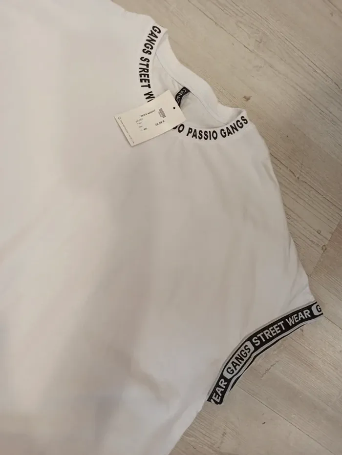 Tee shirt blanc uni homme xxl - photo numéro 2