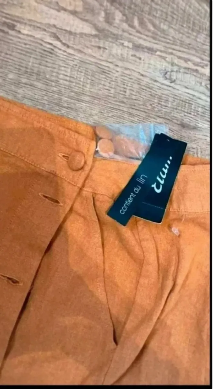 Jupe en lin Etam – Taille 40 – Neuve avec étiquette - photo numéro 3