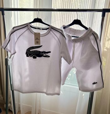Ensemble short Tshirt homme blanc