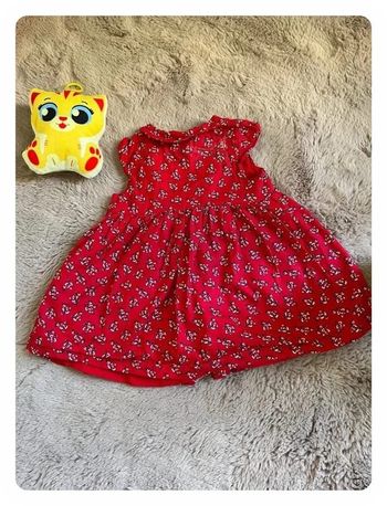Robe d’été fille 9 à  12 mois 100%coton