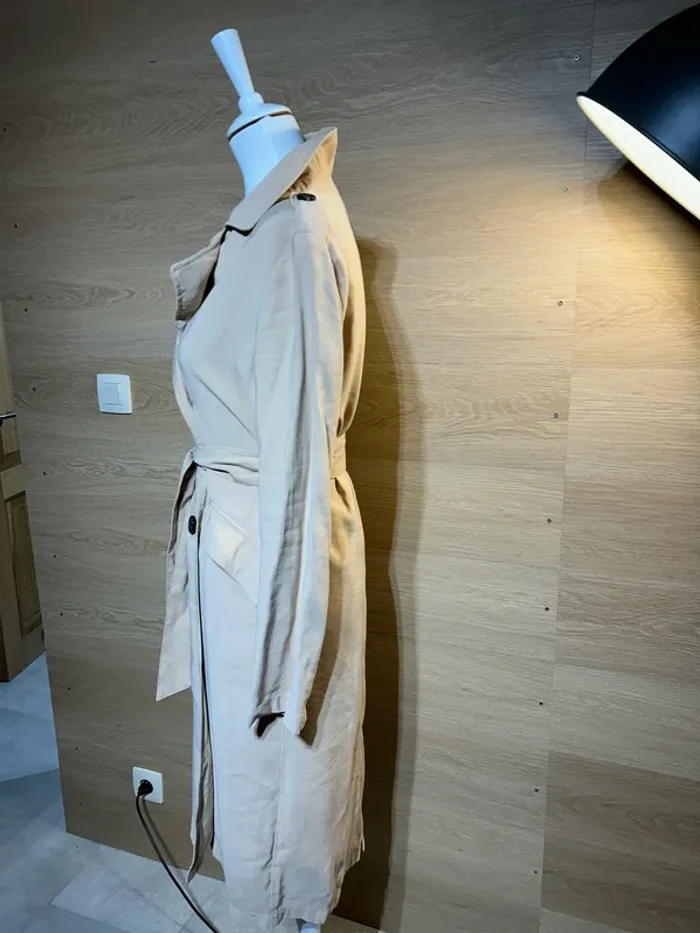 Trench porté une fois Kiabi femme S comme neuf - photo numéro 4