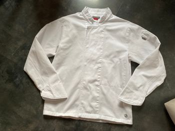 Veste de cuisinier coton blanc taille 3 ou M