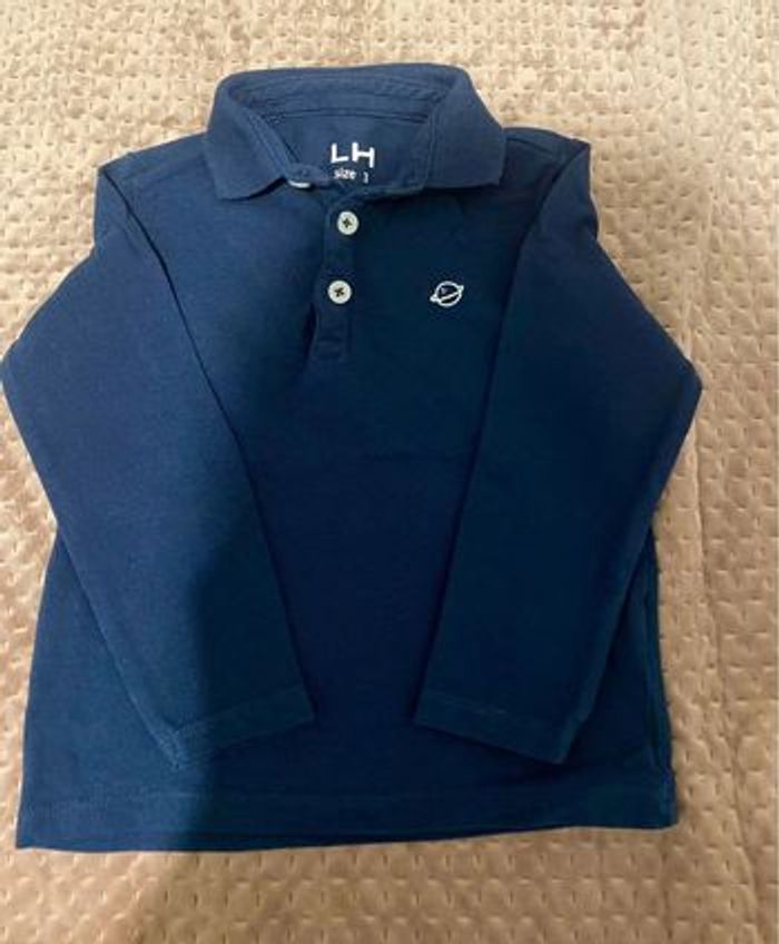 Polo manches longues la halle 3 ans
