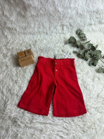 Pantalon rouge Tuc Tuc taille 9 mois