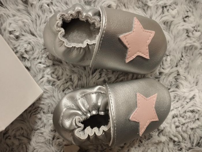 Chaussons en cuir p'tit bisou ⭐ - photo numéro 3