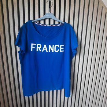 Tee shirt France bleu T 46