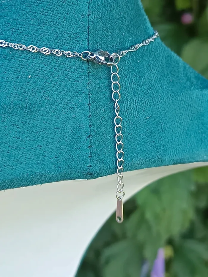 Collier maille torsadé acier inoxydable - photo numéro 4