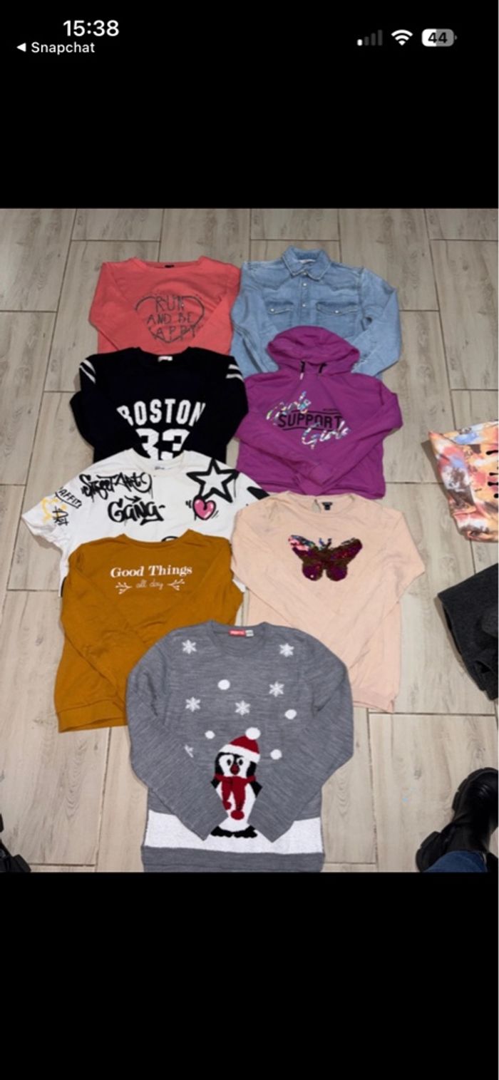Lot de pull 12 ans fille