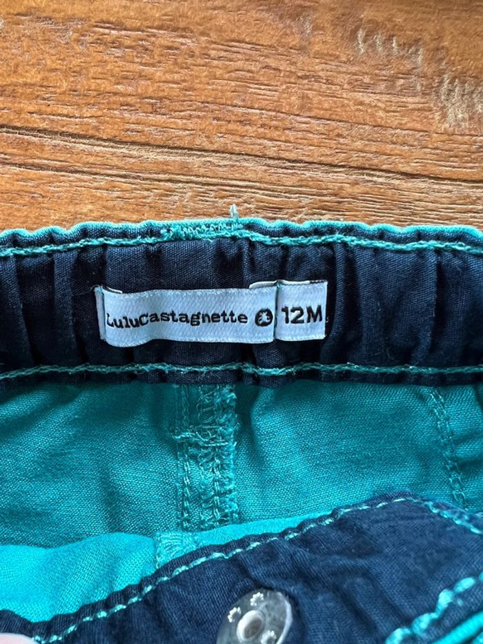 Lot 2 pantalons taille 12 mois Dpam et Lulu Castagnette - photo numéro 4