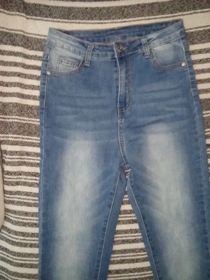Jeans slim Taille Haute - Shein - Taille S - photo numéro 2