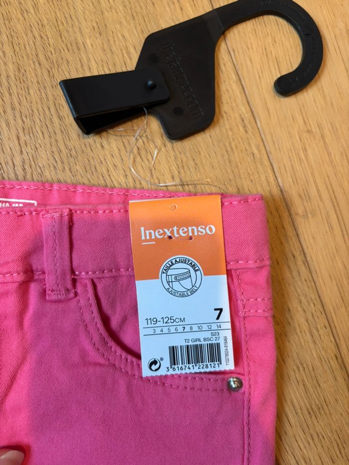 Neuf - Short rose In Extenso 7 ans - photo numéro 5