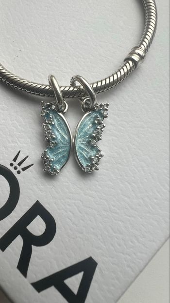 Charm ailes de papillon scintillantes 