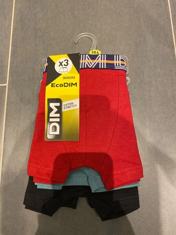 Lot de 3 boxers Dim 10 ans