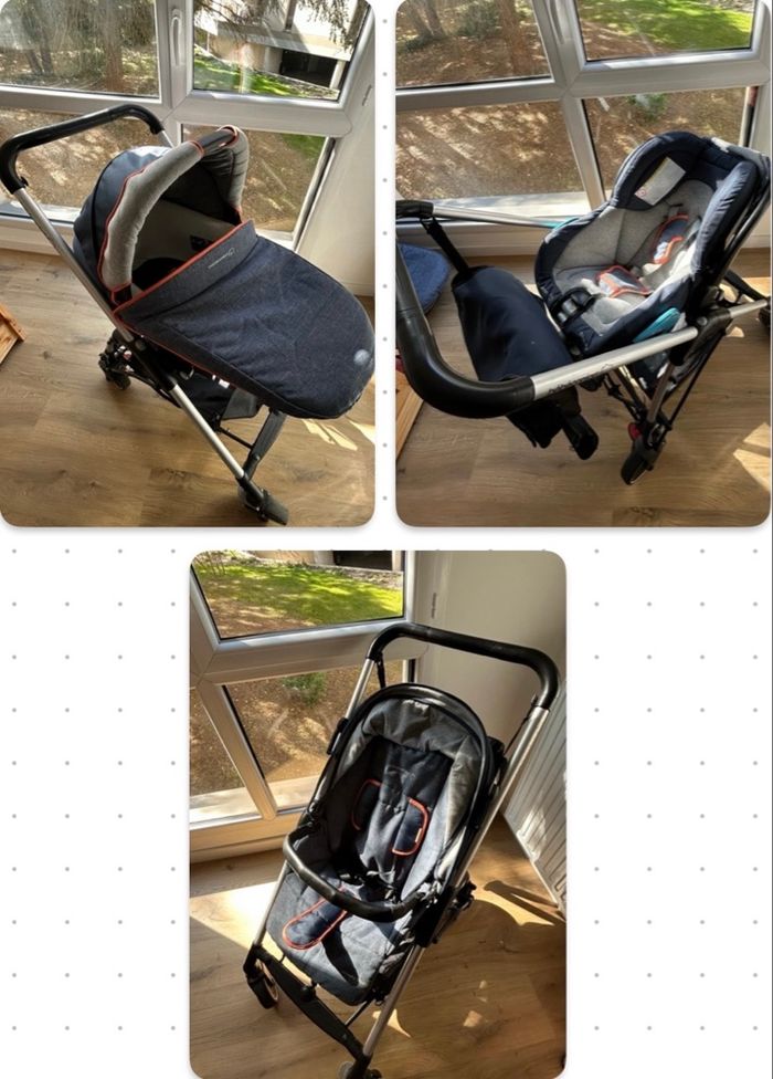 Poussette Bébé Confort streety 3 en 1 (cosy, nacelle, siège)