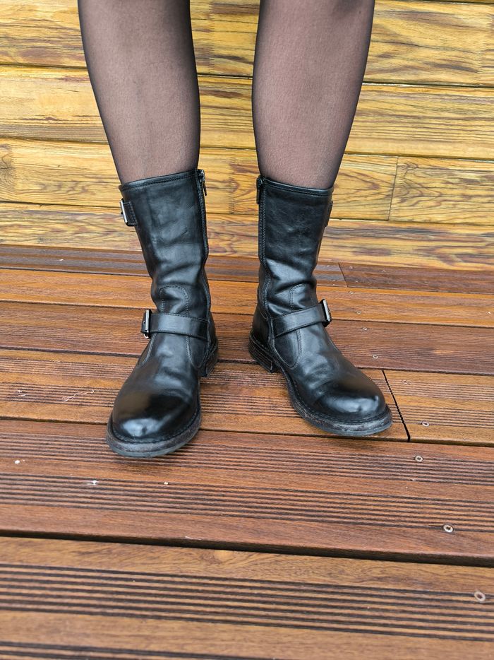 Bottes mi hautes Moma Noires  36 - photo numéro 4