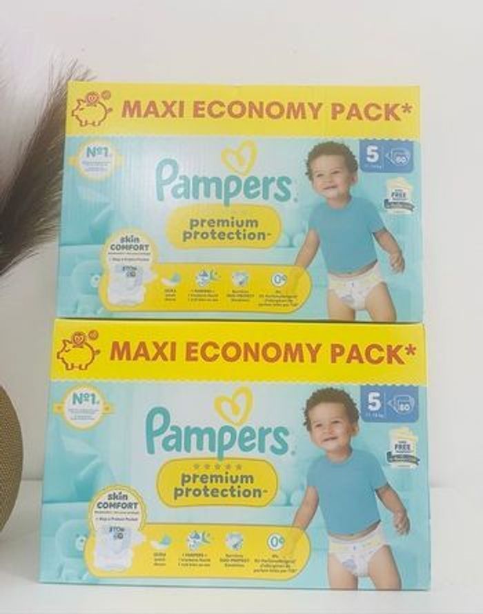 Couches Pampers Premium Protection taille 5