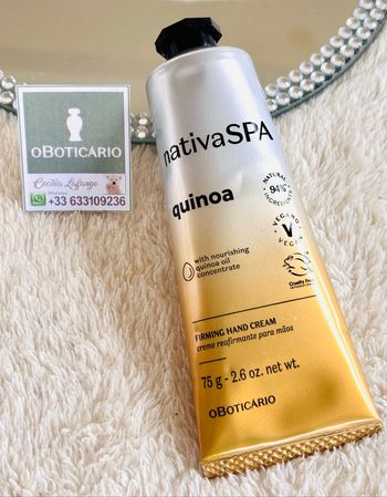 Crema de manos Nativa SPA QUINOA OBoticário