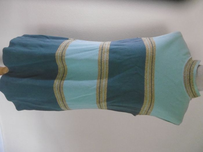 tunique robe vintage années 70 en jersey T 40 - photo numéro 1