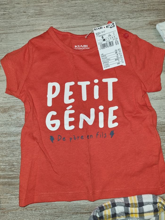Lots t-shirts chemise 6mois - photo numéro 4