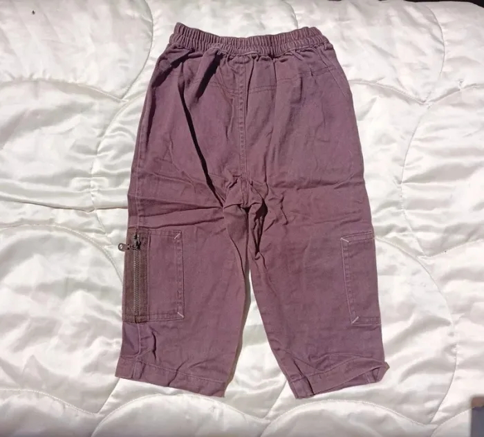Pantalon marron à poches taille élastique kimbaloo boy 24 mois - photo numéro 2