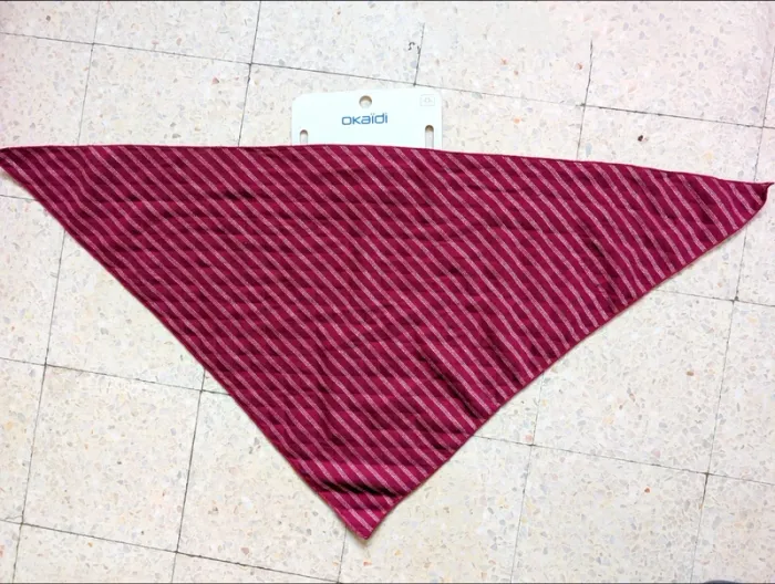 Écharpe  triangle Bordeaux M, Neuf - photo numéro 2