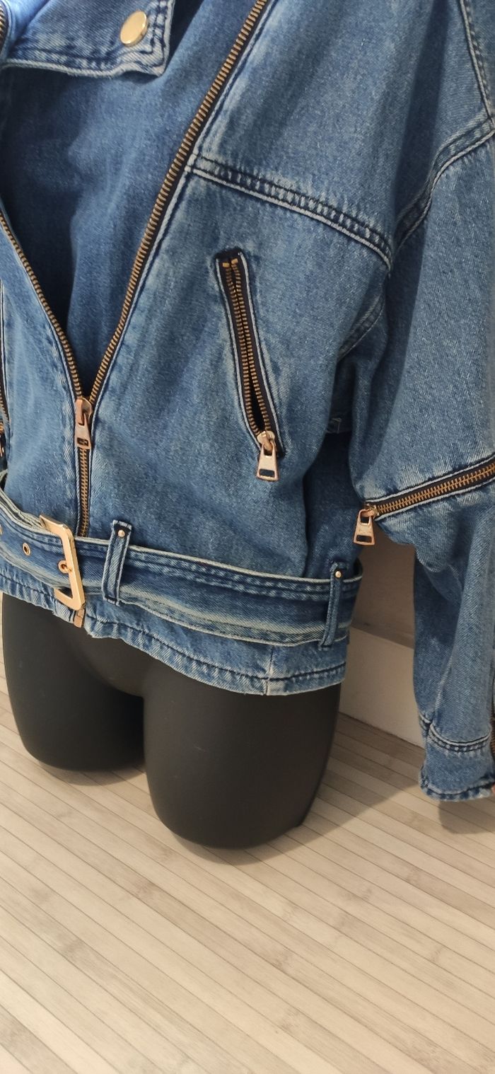 Veste en jean stone - photo numéro 3