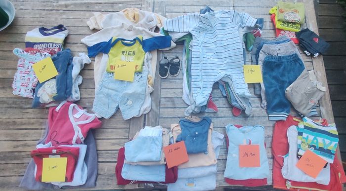 Lots vêtements garçon 1 à 24 mois - photo numéro 1
