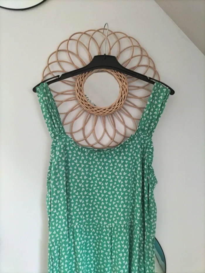 Robe verte coeur - photo numéro 2