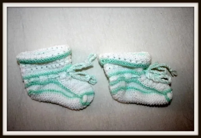 Lot de 2 Paires de chaussons en laine bébé - photo numéro 2