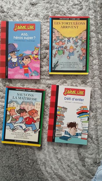 Lot de 4 livres j'aime livre 