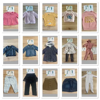 Lot de 18 vêtements automne hiver bébé fille 18 mois en excellent état