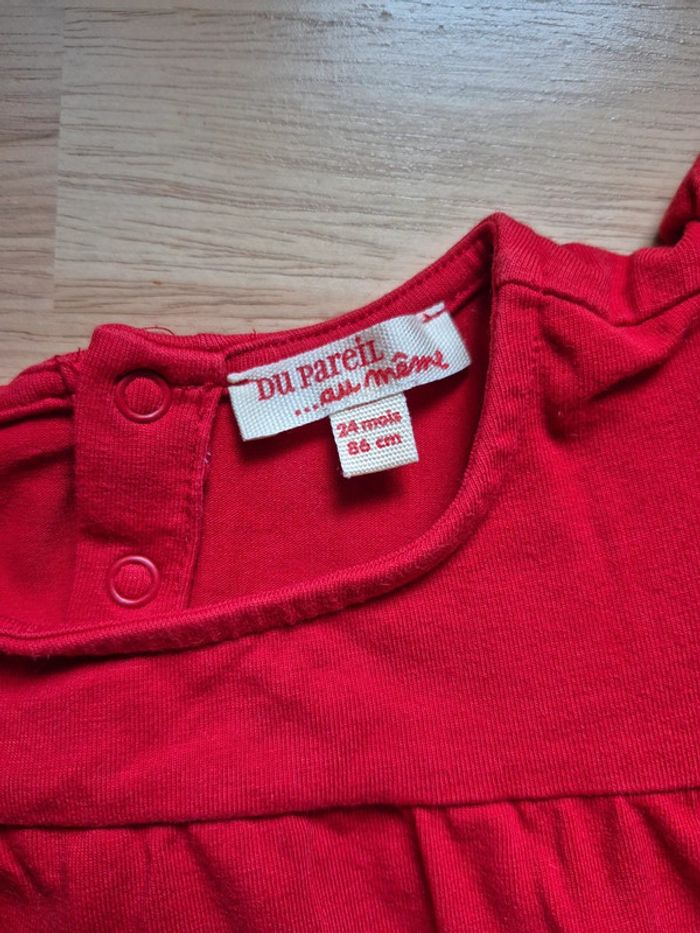 T-shirt Rouge DPAM - photo numéro 3