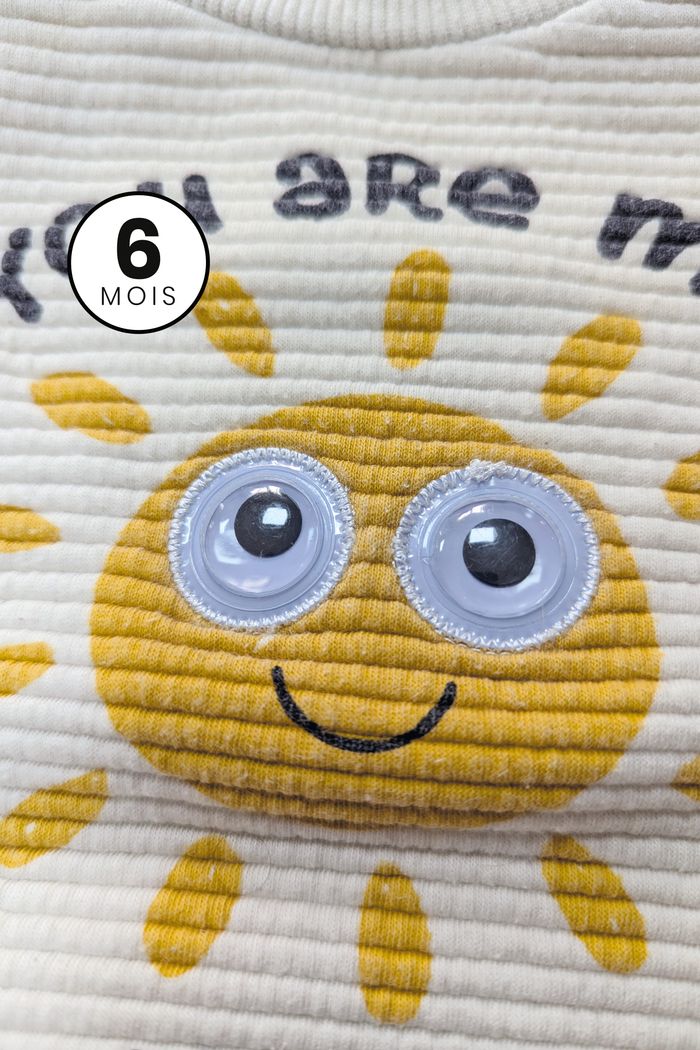 Pull moletoné soleil - bébé 6 mois - photo numéro 4