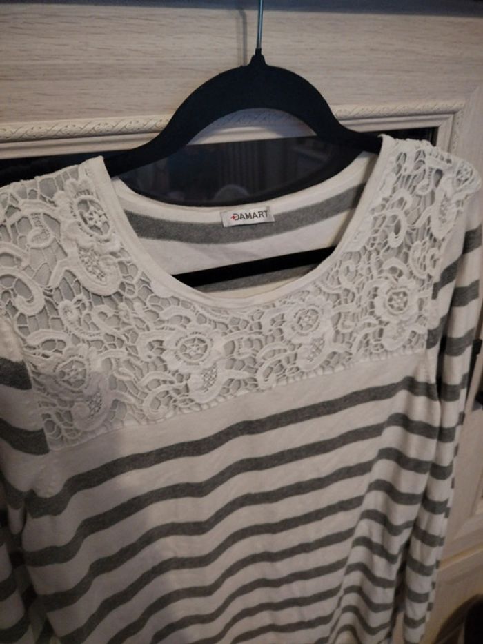 Pull avec macramé - photo numéro 3