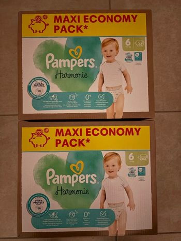 Couches Pampers Harmonie Taille 6 Neuf