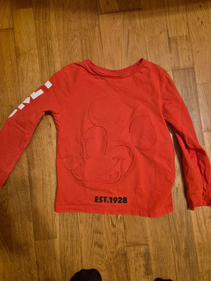 T shirt rouge mickey