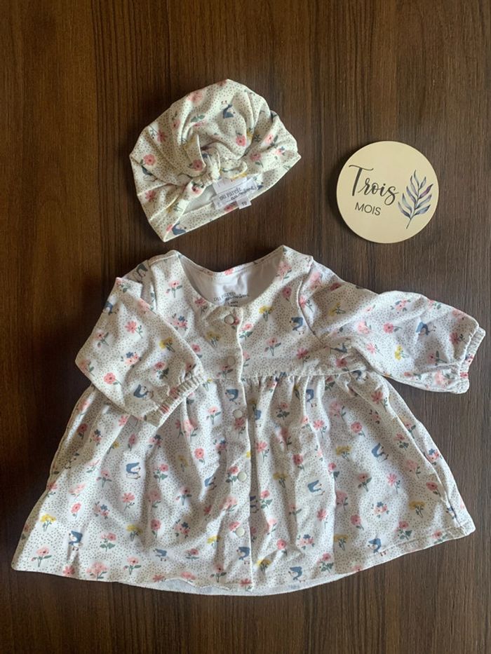 Robe et chameau Du pareil au même 3 mois fleurs