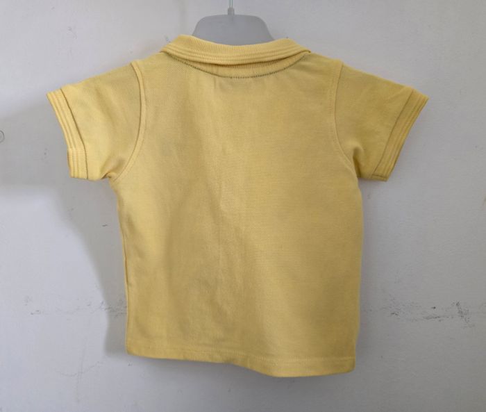 🍼 Salopette Courte en Jean Effet Usé + Polo 6 Mois - photo numéro 8