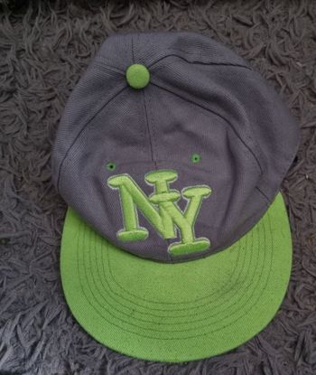 Casquette gris et jaune fluo taille L
