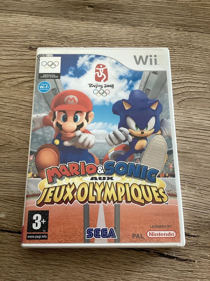 boîte Nintendo wii avec notice mario et sonic aux jeux olympiques Nintendo wii vendu sans le jeu