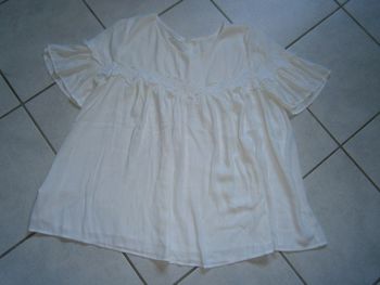 Blouse MC blanc Vintage PROMOD Taille 44