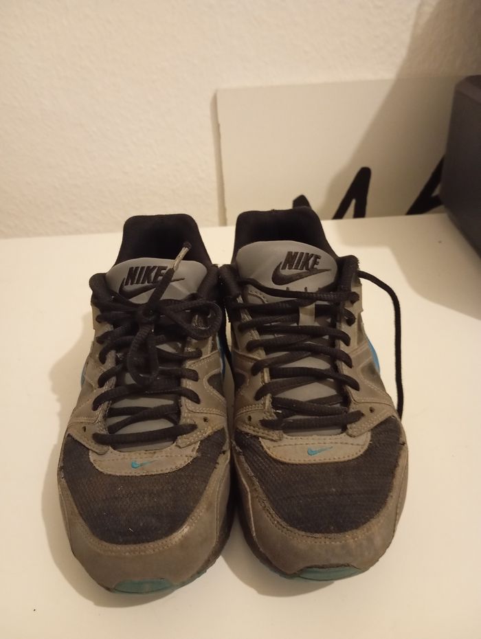 Basket noir grise et bleu Nike Airmax - photo numéro 4